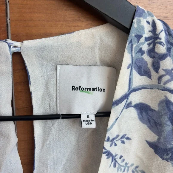 NWT Reformation Grady Mini Dress, Size 6